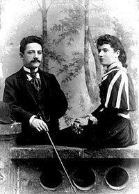 Morris and Rose Gershwin at about the time of their wedding, July 21, 1895