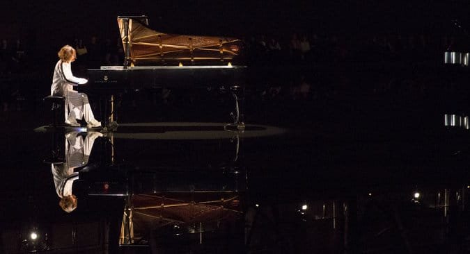 Hélène Grimaud performed "Water Music"at the Park Avenue Armory